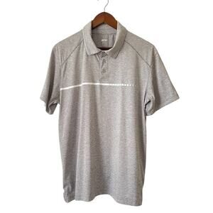 Prince Gray Polo Men's L, Lightweight Breathable Casual Office Hiking Golfing